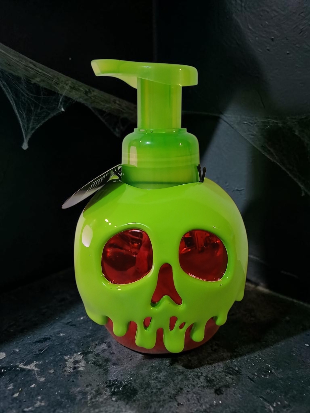 Foaming Hand Soap Dispenser - Green Skull Design